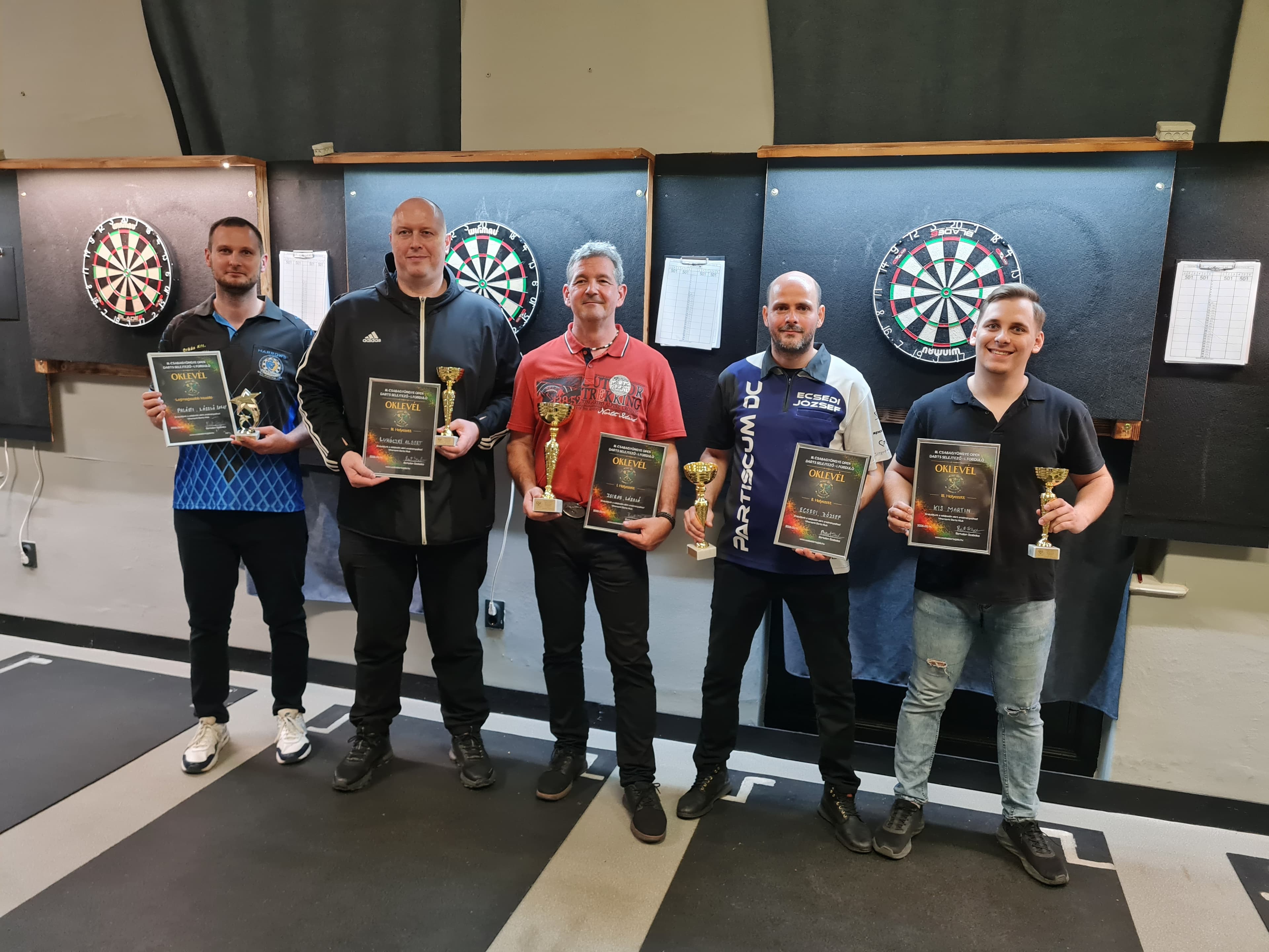 A III. Csabagyöngye Open bajnokság I. selejtező fordulójának díjazottjai Orosházán