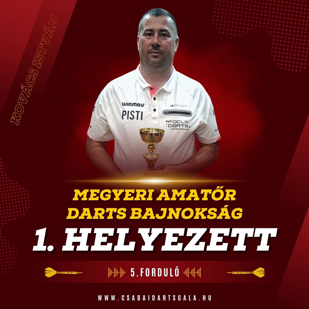 Kovács István, első helyezett amatőr