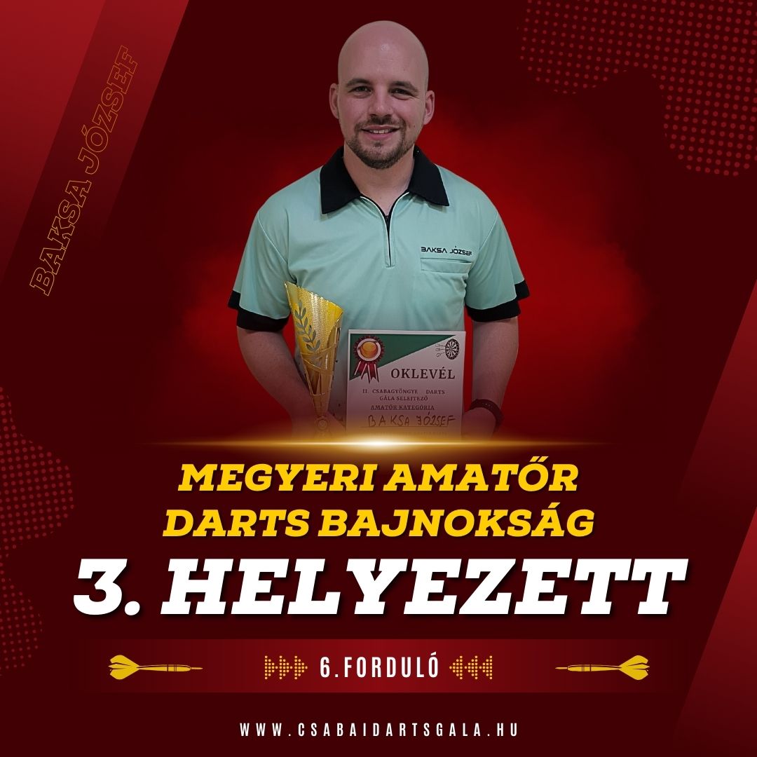 Baksa József, megosztott harmadik