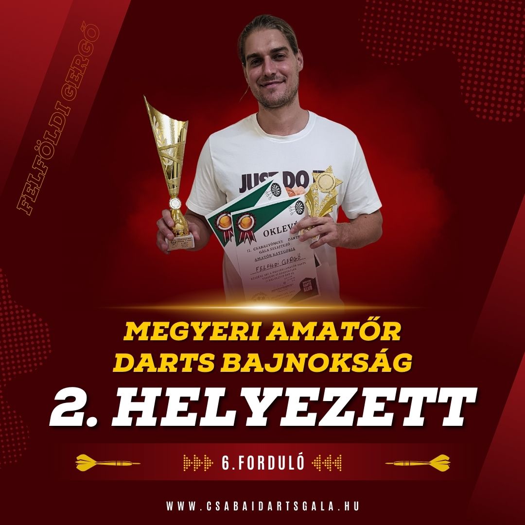 Felföldi Gergő, második helyezett