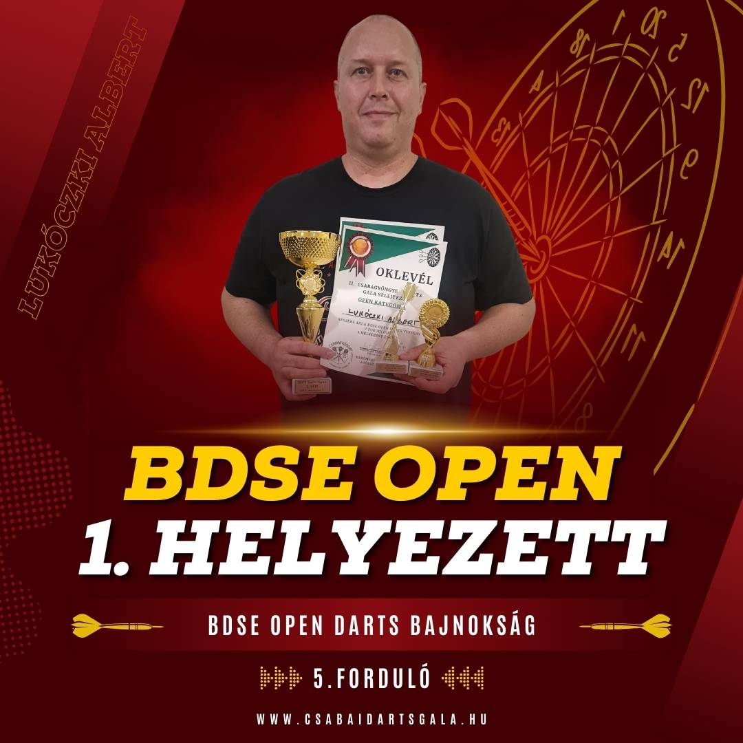 Lukóczki Albert, első helyezett az ötödik fordulóban