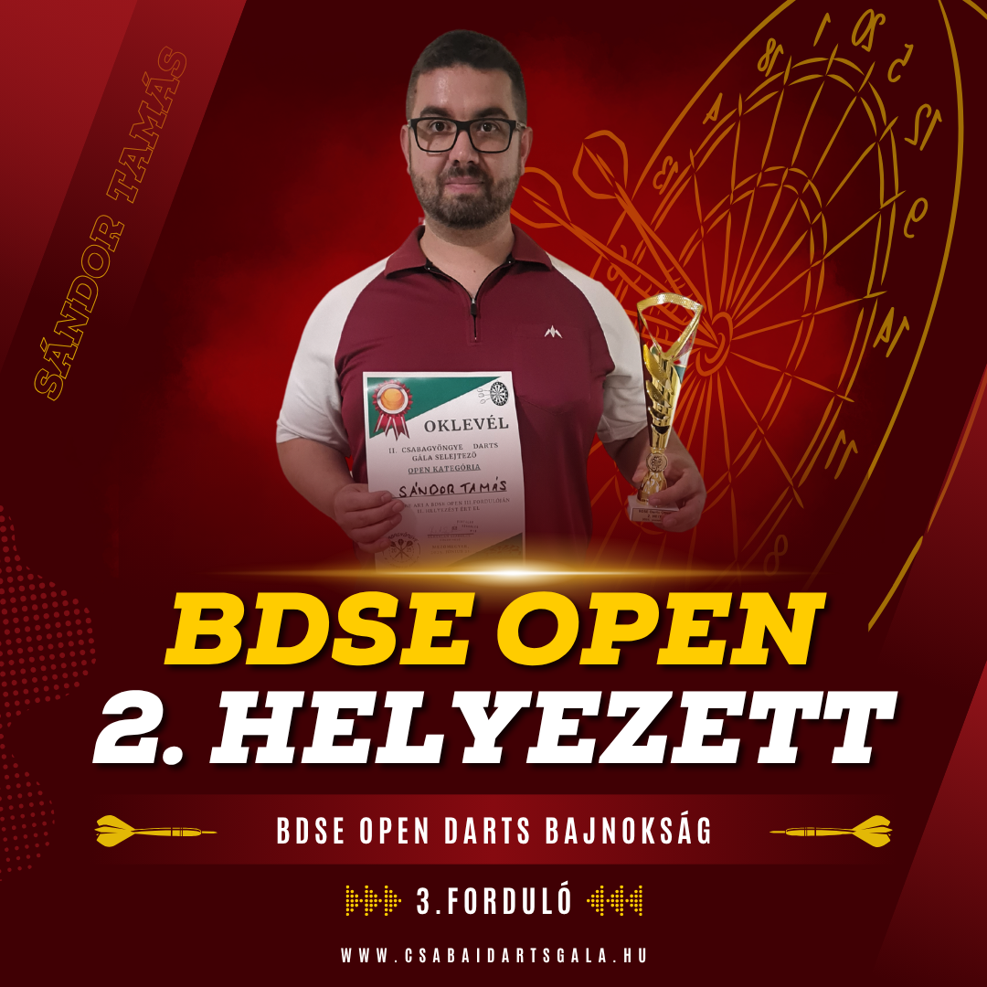 Sándor Tamás, II. helyezett portré