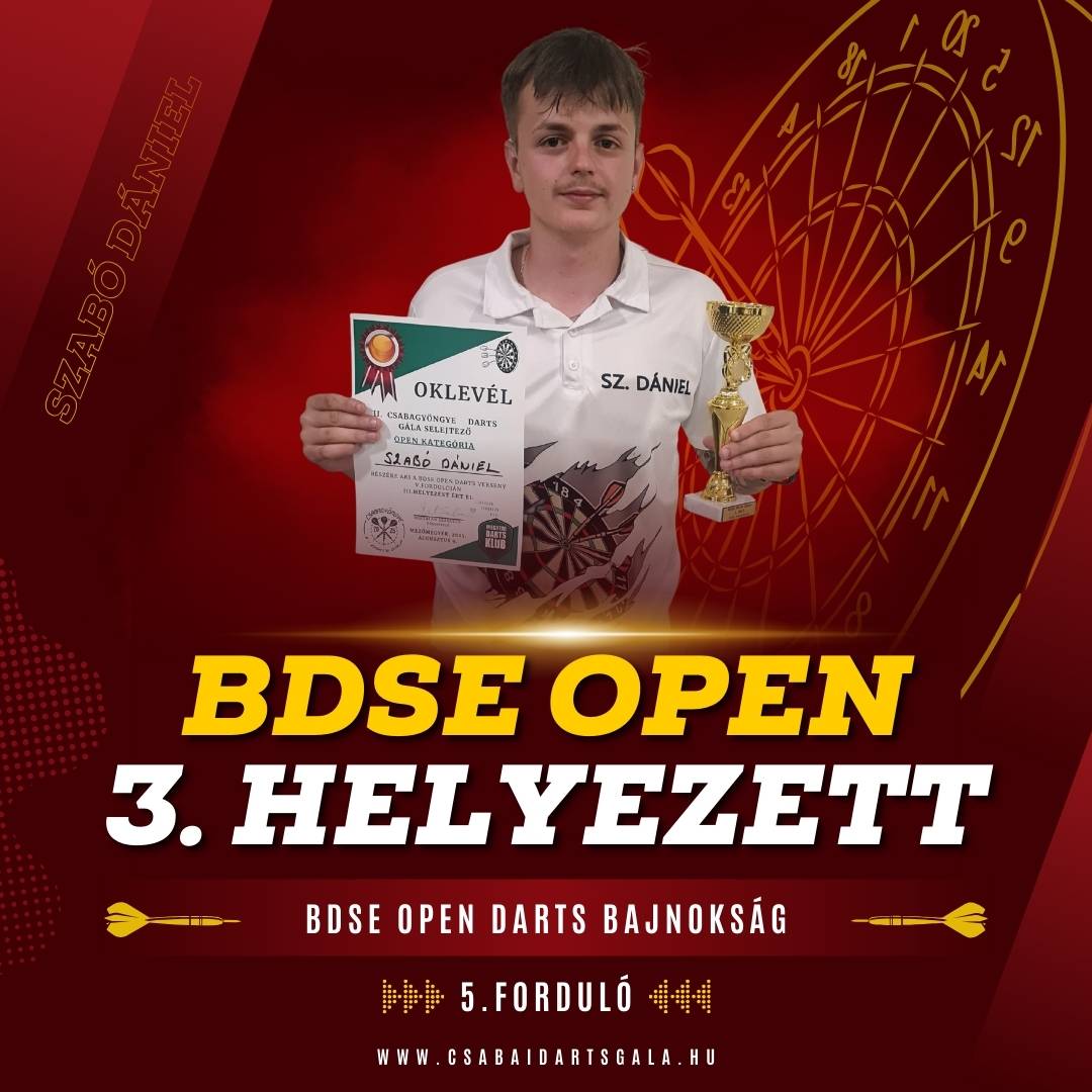 Szabó Dániel, harmadik helyezett az ötödik fordulóban